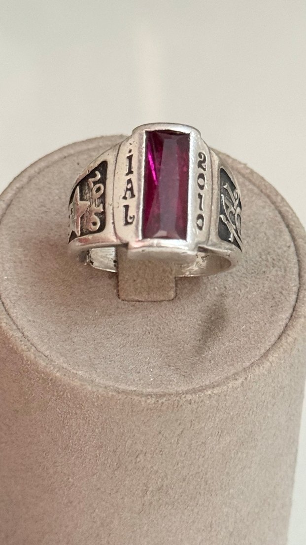 925 AYAR GÜMÜŞ GRANİT TAŞLI YÜZÜK - Görsel 3