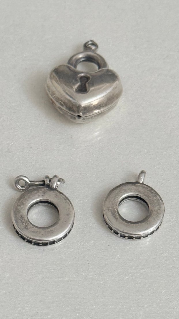 925 AYAR GÜMÜŞ 3 PARÇA KOLYE UCU BİRDEN - Görsel 3