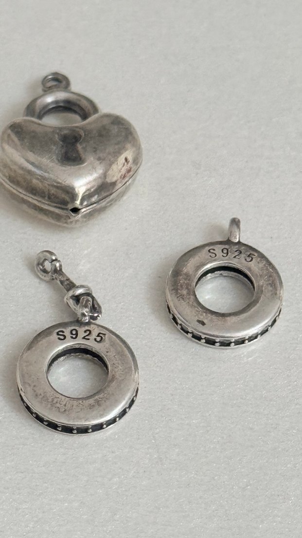 925 AYAR GÜMÜŞ 3 PARÇA KOLYE UCU BİRDEN - Görsel 2