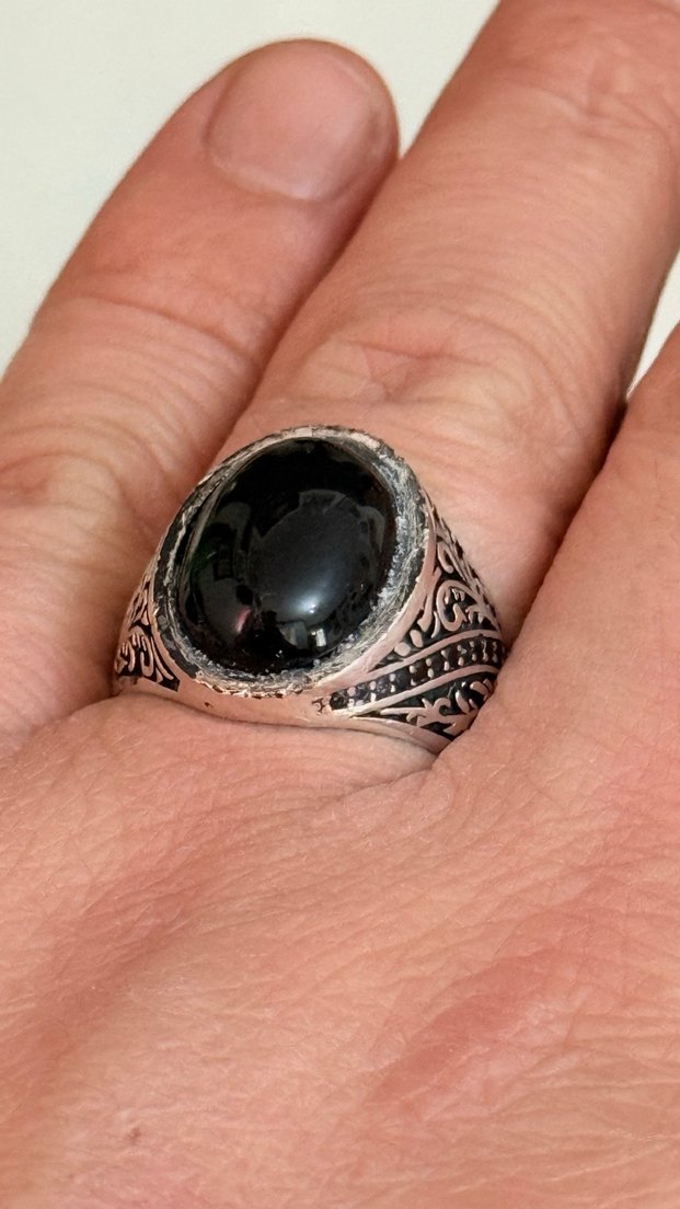 925 AYAR GÜMÜŞ ONİKS TAŞLI YÜZÜK - Görsel 4