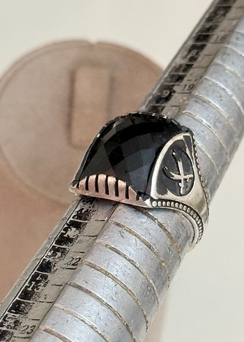 925 AYAR GÜMÜŞ SAFİR TAŞ YÜZÜK - Görsel 6