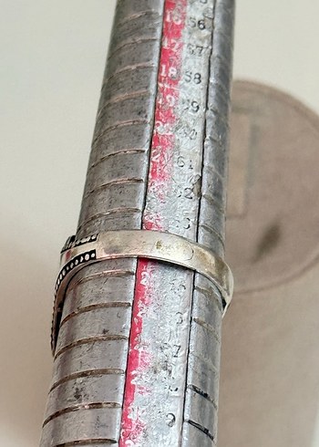 925 AYAR GÜMÜŞ SAFİR TAŞ YÜZÜK - Görsel 7