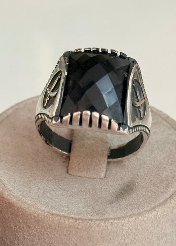 925 AYAR GÜMÜŞ SAFİR TAŞ YÜZÜK - Görsel 3