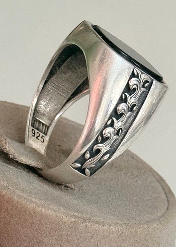 925 AYAR GÜMÜŞ OLTU TAŞLI YÜZÜK - Görsel 4