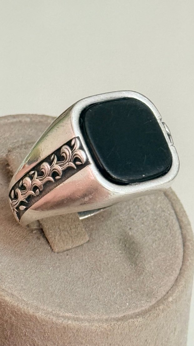 925 AYAR GÜMÜŞ OLTU TAŞLI YÜZÜK - Görsel 5