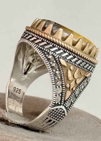 925 AYAR GÜMÜŞ DAMLA KEHRİBAR - Görsel 3