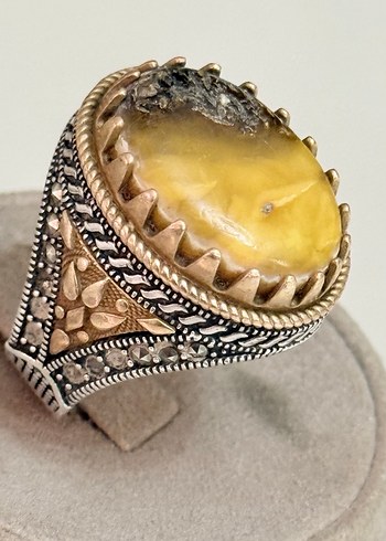 925 AYAR GÜMÜŞ DAMLA KEHRİBAR - Görsel 4