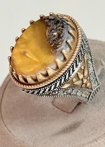 925 AYAR GÜMÜŞ DAMLA KEHRİBAR - Görsel 2