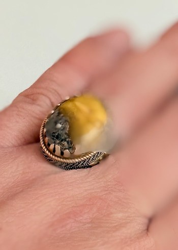 925 AYAR GÜMÜŞ DAMLA KEHRİBAR - Görsel 5