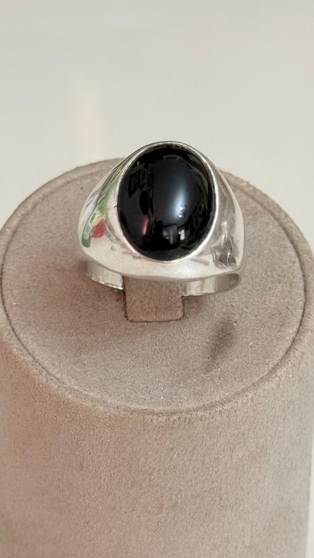 925 AYAR GÜMÜŞ OLTU TAŞLI YÜZÜK - Görsel 2