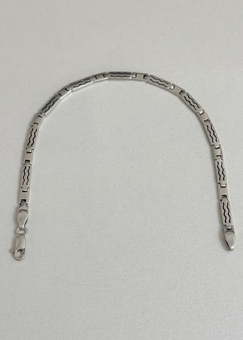 925 AYAR GÜMÜŞ ERKEK BİLEKLİĞİ - Görsel 4