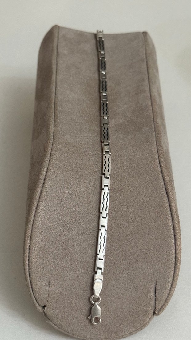 925 AYAR GÜMÜŞ ERKEK BİLEKLİĞİ - Görsel 3