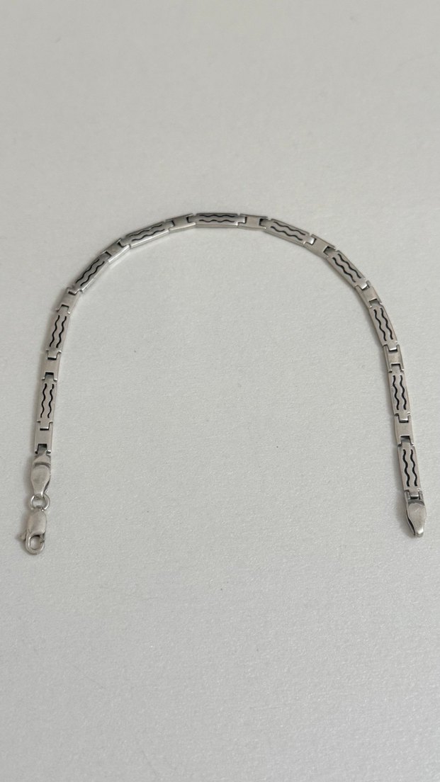 925 AYAR GÜMÜŞ ERKEK BİLEKLİĞİ - Görsel 4