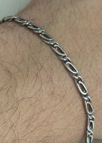 925 AYAR GÜMÜŞ BURGU EL YAPIMI BİLEKLİK - Görsel 4