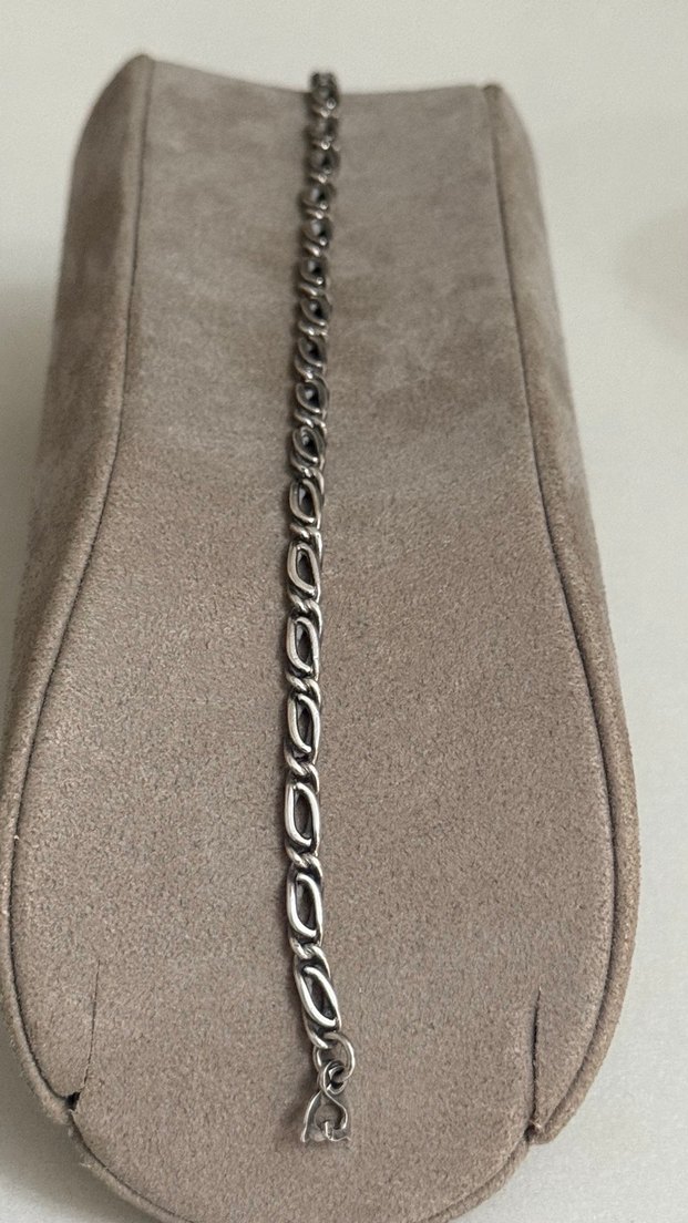 925 AYAR GÜMÜŞ BURGU EL YAPIMI BİLEKLİK - Görsel 5