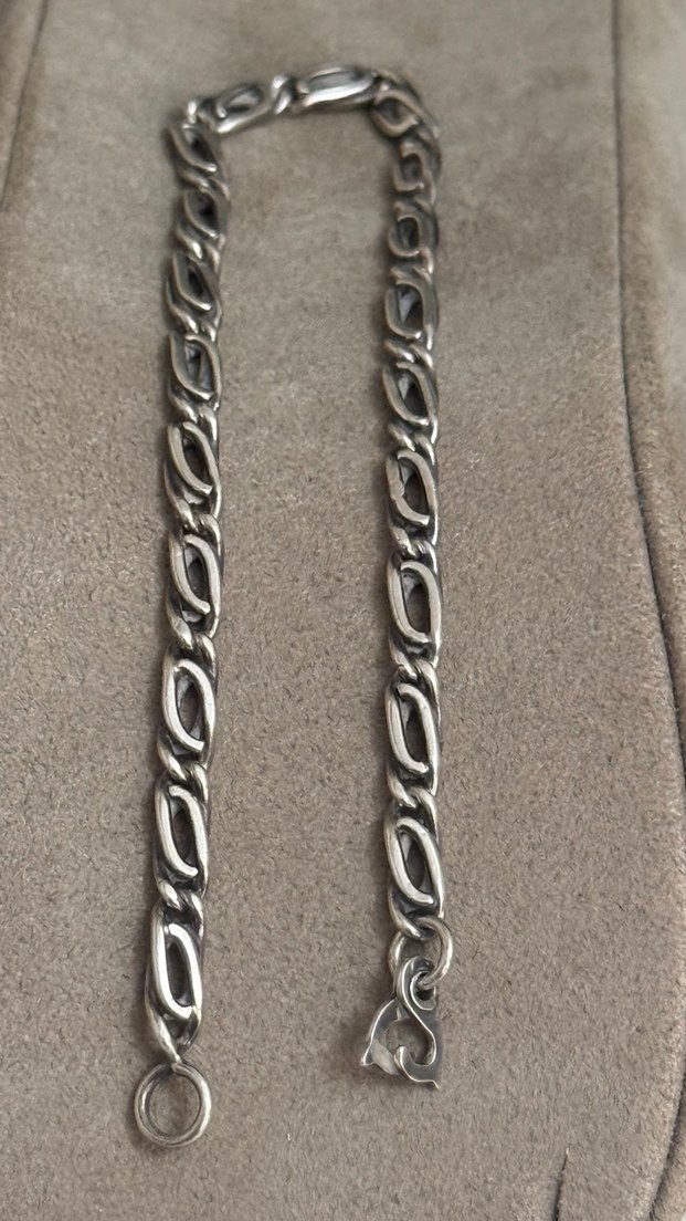 925 AYAR GÜMÜŞ BURGU EL YAPIMI BİLEKLİK - Görsel 3