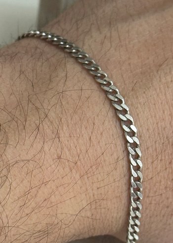 925 AYAR GÜMÜŞ ERKEK BİLEKLİĞİ - Görsel 2