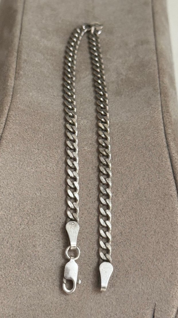 925 AYAR GÜMÜŞ ERKEK BİLEKLİĞİ - Görsel 5