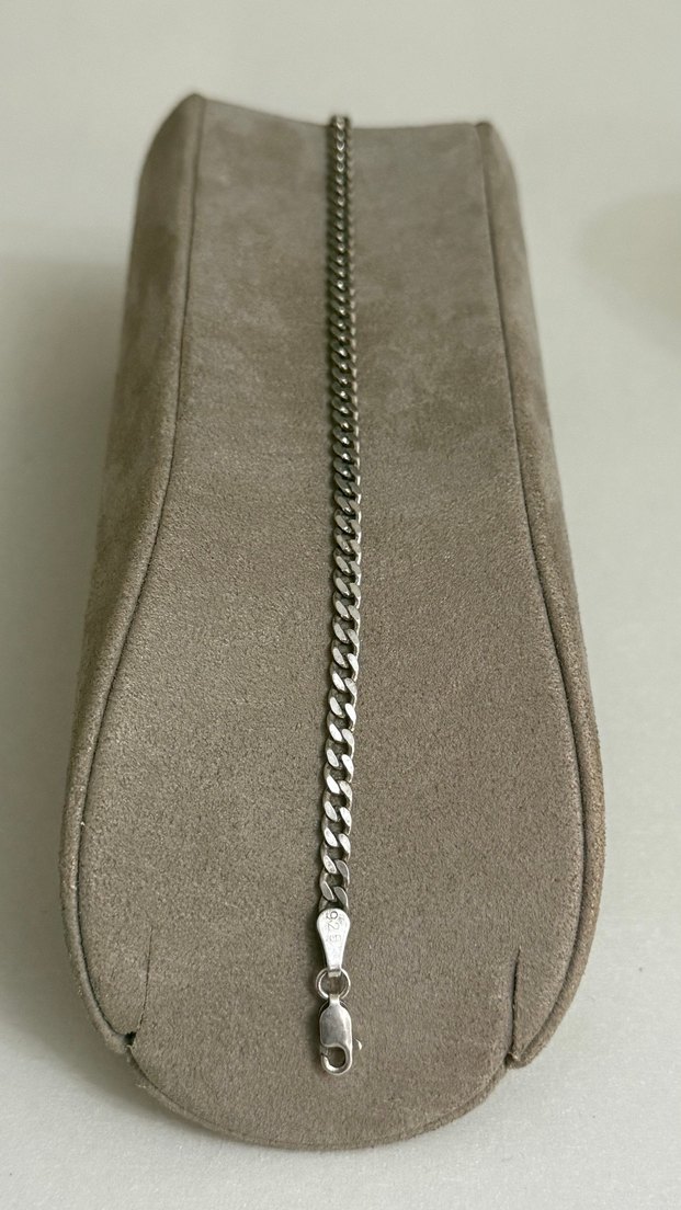 925 AYAR GÜMÜŞ ERKEK BİLEKLİĞİ - Görsel 3