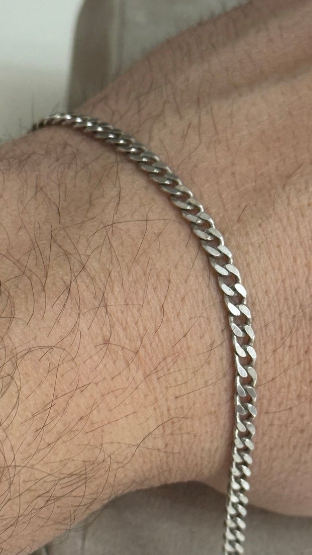 925 AYAR GÜMÜŞ ERKEK BİLEKLİĞİ - Görsel 2