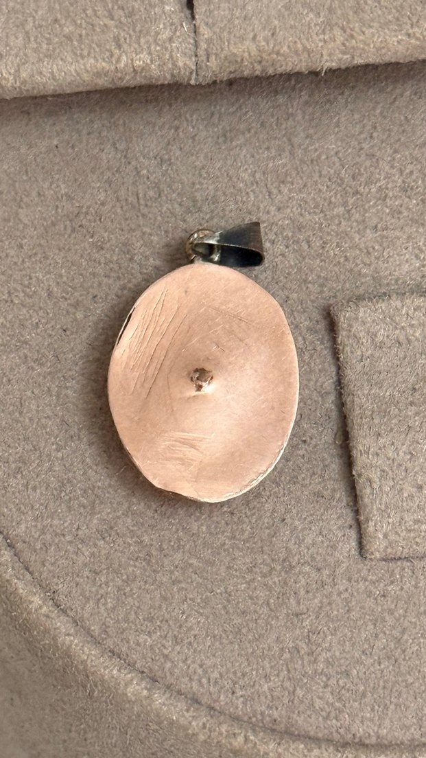 14 AYAR ALTIN SİYAH MİNE İŞLEMELİ KOLYE - Görsel 3