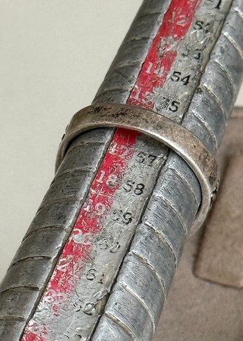 925 AYAR GÜMÜŞ ESKİ AKİK TAŞLI YÜZÜK - Görsel 7