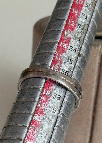 925 AYAR GÜMÜŞ ESKİ AKİK TAŞLI YÜZÜK - Görsel 6