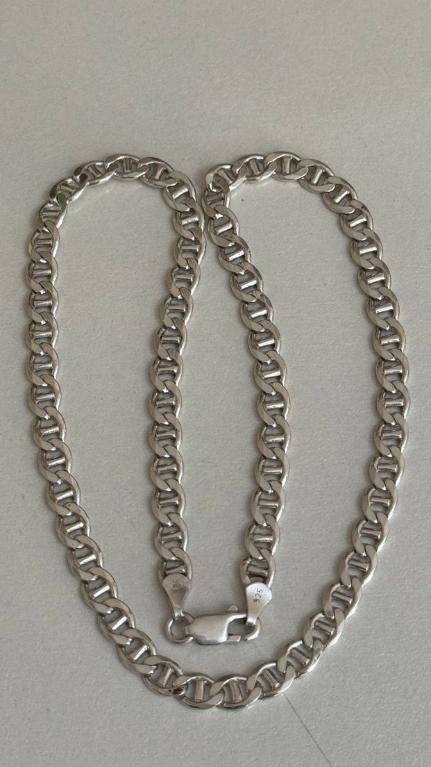 925 AYAR GÜMÜŞ BARLI MODEL KOLYE - Görsel 3