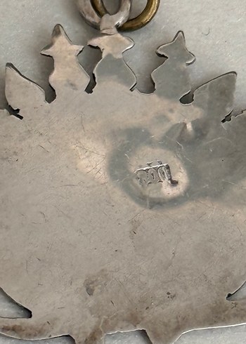 HİTİT GÜNEŞİ GÜMÜŞ KOLYE MİNE İŞLEMELİ - Görsel 6