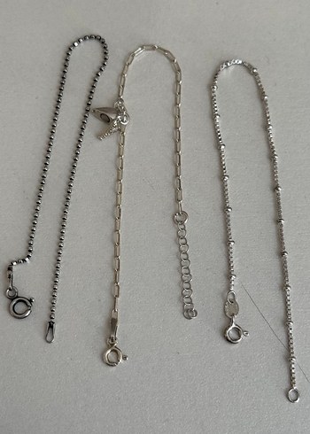 925 AYAR GÜMÜŞ 3 ADET BİLEKLİK - Görsel 2