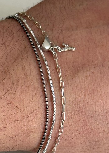 925 AYAR GÜMÜŞ 3 ADET BİLEKLİK - Görsel 7