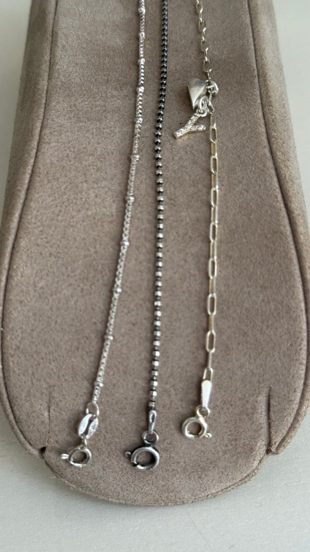 925 AYAR GÜMÜŞ 3 ADET BİLEKLİK - Görsel 5