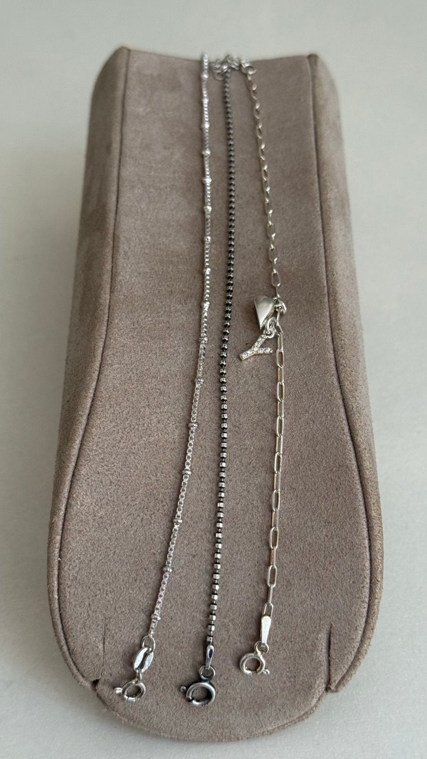 925 AYAR GÜMÜŞ 3 ADET BİLEKLİK - Görsel 3