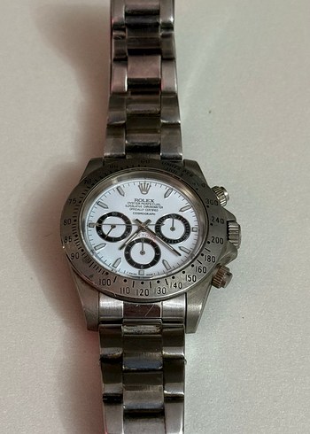 Beyaz Kadranlı Klasik Erkek Rolex Saat - Görsel 4