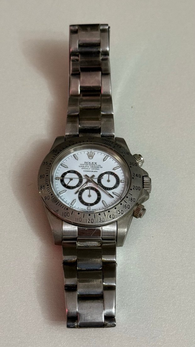 Beyaz Kadranlı Klasik Erkek Rolex Saat - Görsel 4