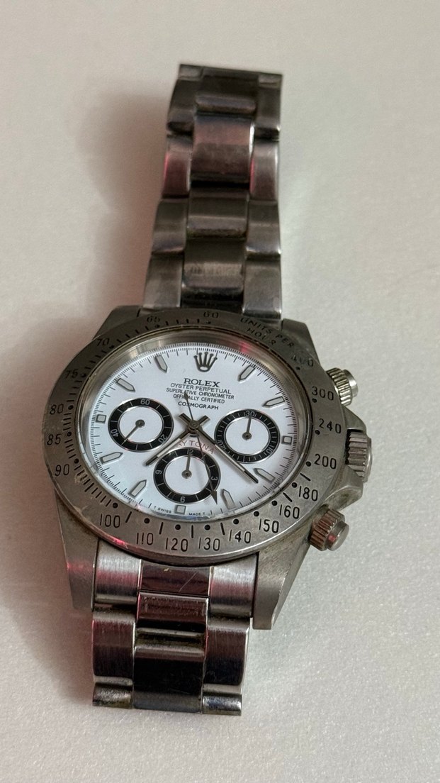 Beyaz Kadranlı Klasik Erkek Rolex Saat - Görsel 2