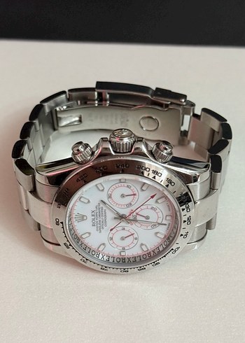 Rolex Erkek Klasik Beyaz Kadranlı Saat - Görsel 2