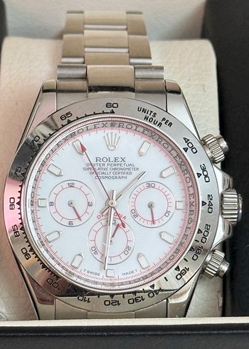 Rolex Erkek Klasik Beyaz Kadranlı Saat - Görsel 7