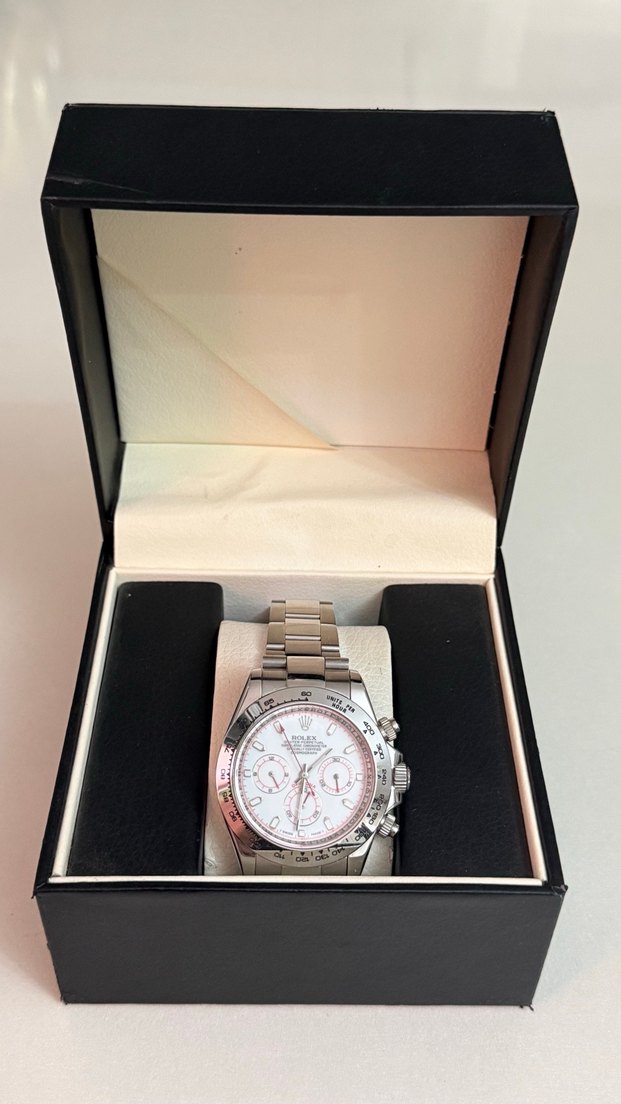 Rolex Erkek Klasik Beyaz Kadranlı Saat - Görsel 3