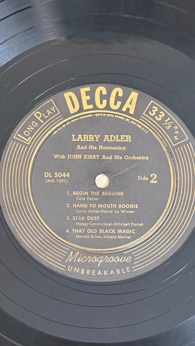 Larry Adler Long Play 33'lük Plak - Görsel 5