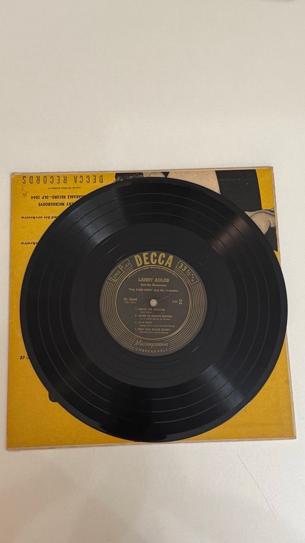 Larry Adler Long Play 33'lük Plak - Görsel 4