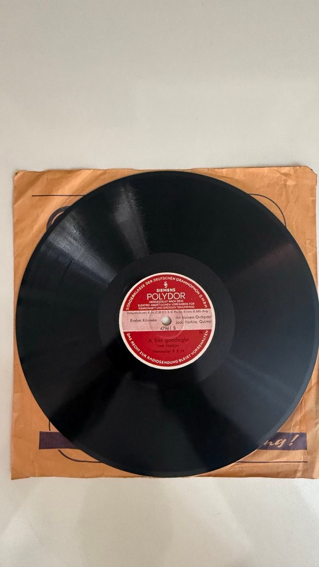 EVELYN KÜNNEKE 1940 BASKI TAŞ PLAK - Görsel 4