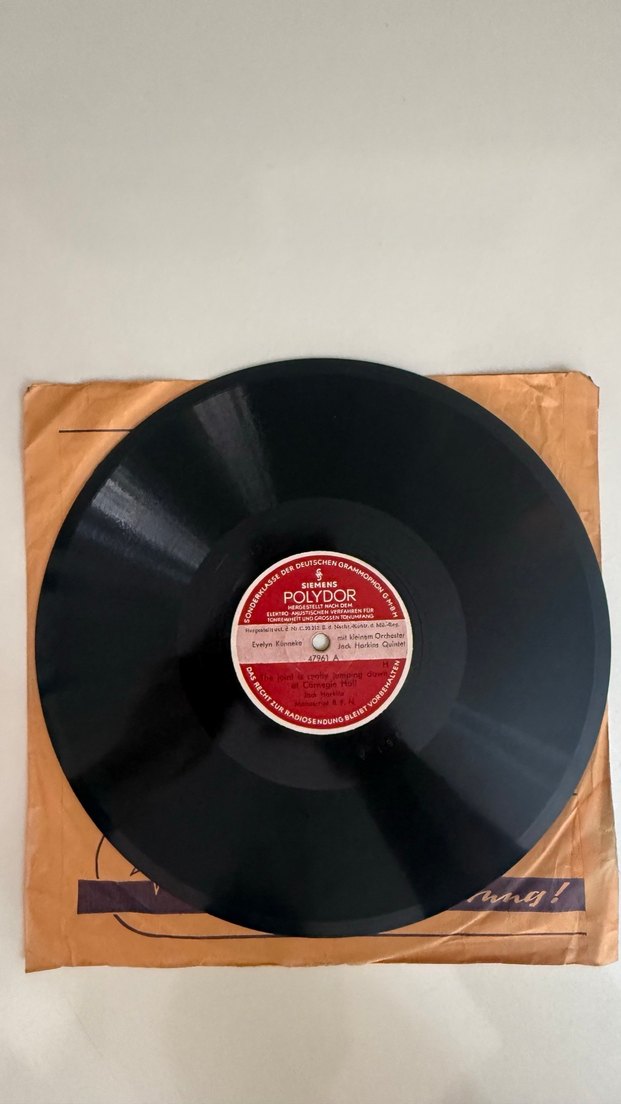 EVELYN KÜNNEKE 1940 BASKI TAŞ PLAK - Görsel 3