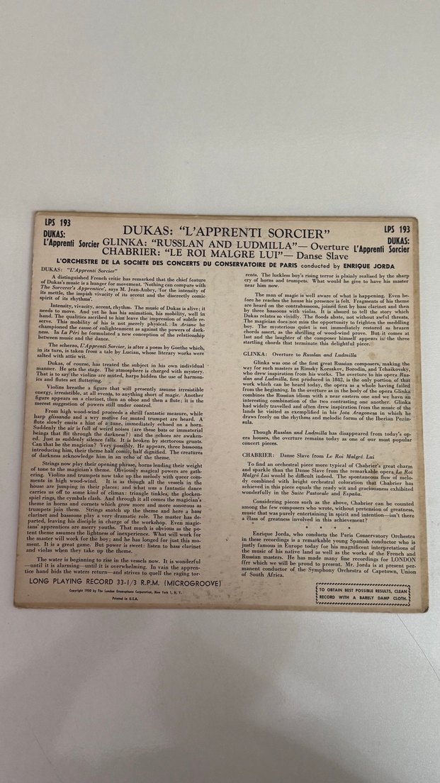 L'Apprenti Sorcier - Müzik Albümü - Görsel 2