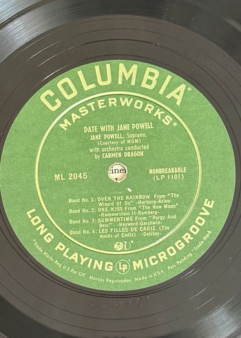 Jane Powell - Date With LP Albüm - Görsel 5