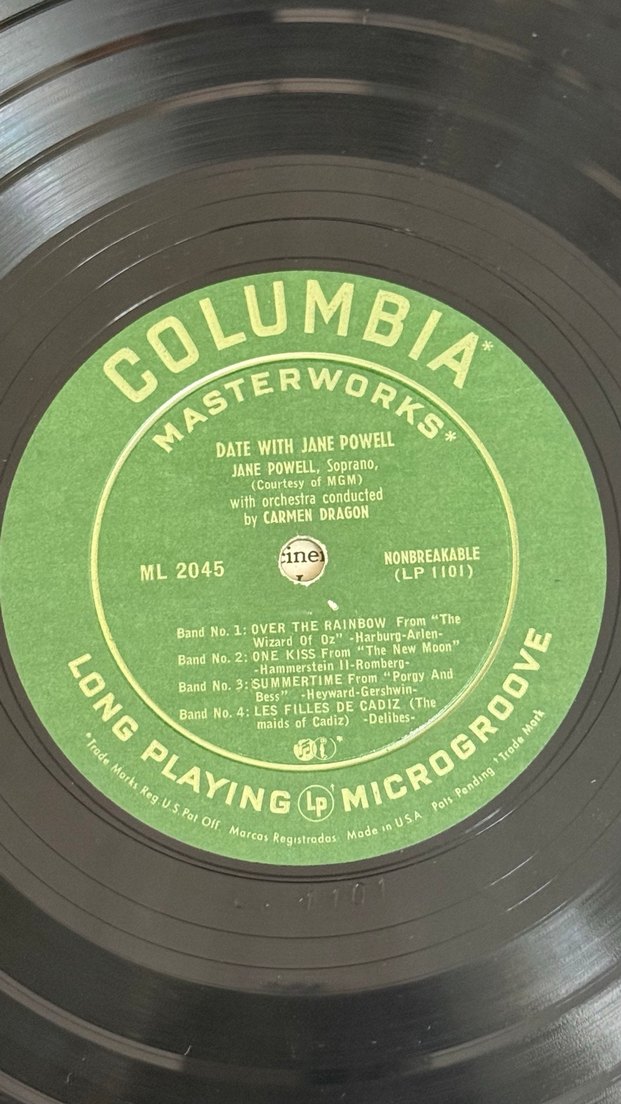 Jane Powell - Date With LP Albüm - Görsel 5