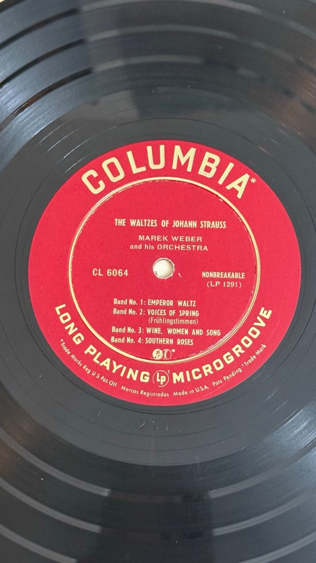 Johann Strauss Waltzları - Marek Weber LP - Görsel 5