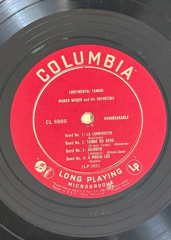Marek Weber - Continental Tangos Plak - Görsel 5