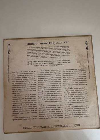 Artie Shaw Klarnet için Modern Müzik Albümü - Görsel 2