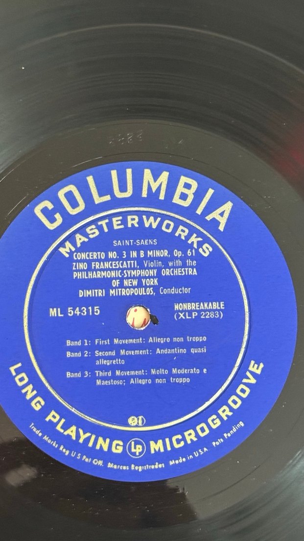 Francescatti ile Paganini ve Saint-Saëns Konçertoları LP - Görsel 5